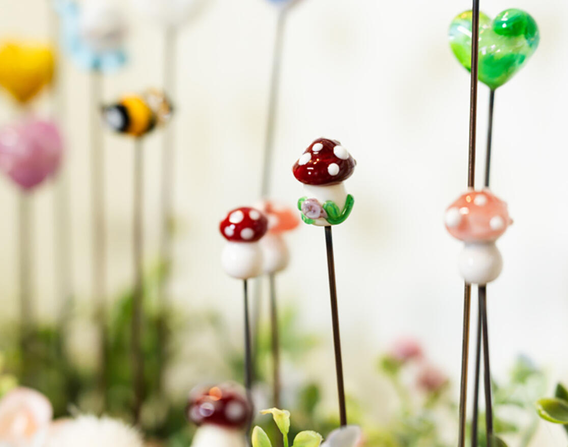 Lampwork Glass Plant Stakes