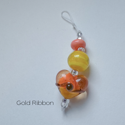 Mango Heart Bead Mini-Strand