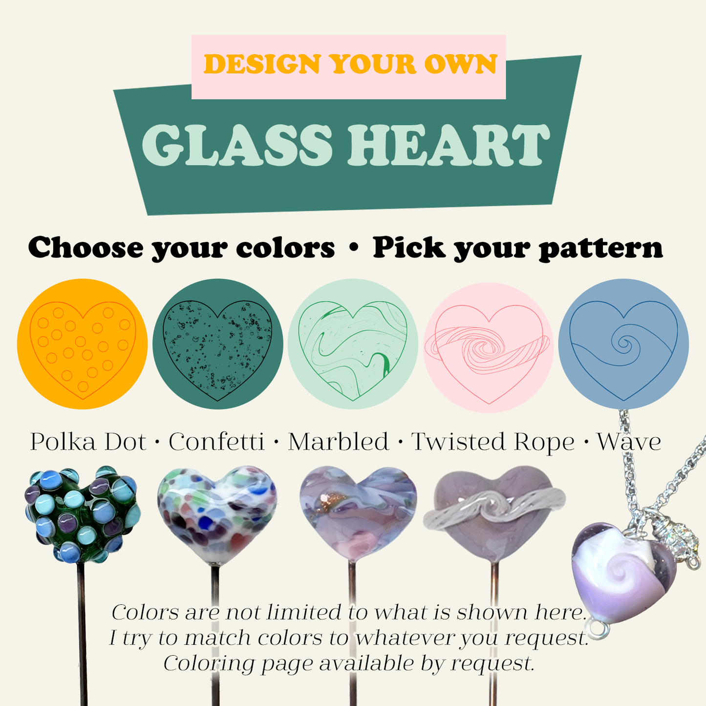 Custom Glass Heart